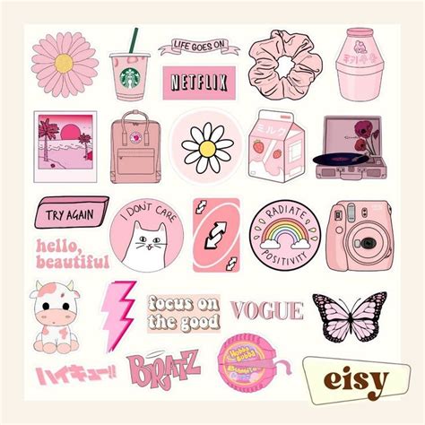 aesthetic stickers | Sticker design inspiration, Aesthetic stickers ...