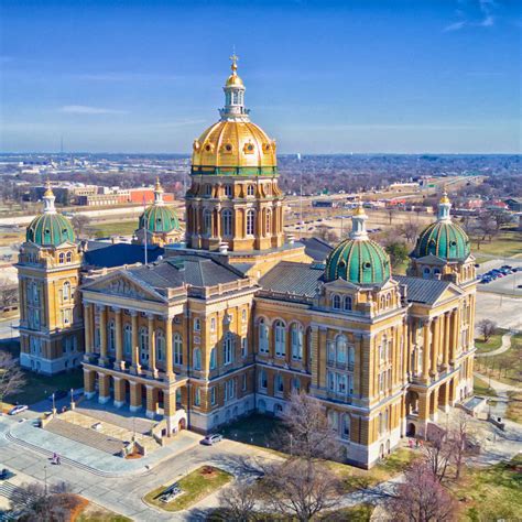 Iowa State Capitol Skyline Wall Art | Photography