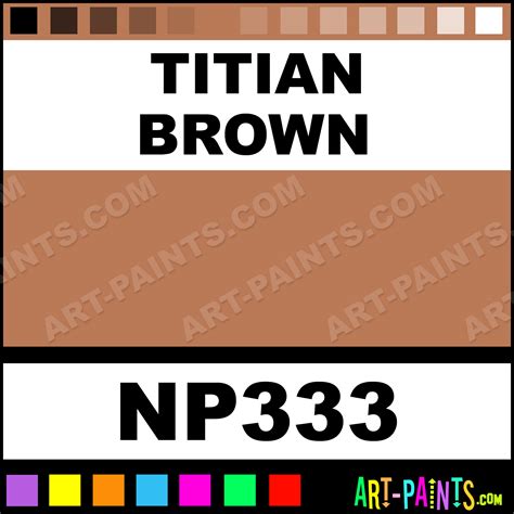 Titian Brown Nupastel 72 Set Pastel Paints - NP333 - Titian Brown Paint ...