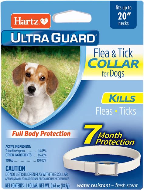 HARTZ UltraGuard Flea & Tick Collar for Dogs, up to 20" Neck, 1 Collar ...