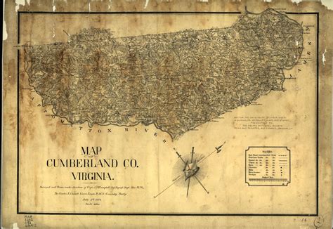 Map of Cumberland Co., Virginia : surveyed and drawn under direction of ...