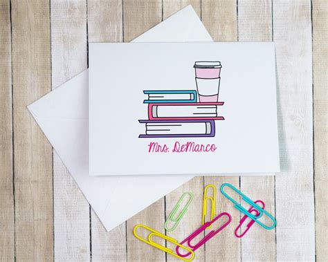 Personalized Teacher Stationery Teacher Gift Teacher | Etsy