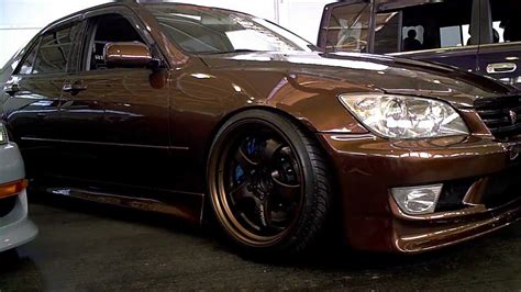 2001 Lexus IS300 Brown Metallic on Workmeister S1R's 18x8.5 +35F/+25R (2012 SF Wekfest) - YouTube