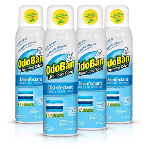 Odoban Disinfectant Fabric and Air Freshener Spray, Fresh Linen Scent (14 oz., 4 pk.) - Walmart ...