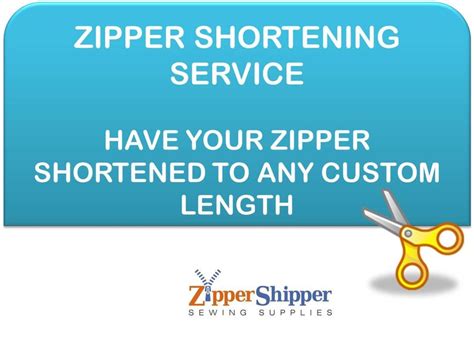 Zipper Shortening Service Order A Zipper Shortened to A Custom Length - Etsy