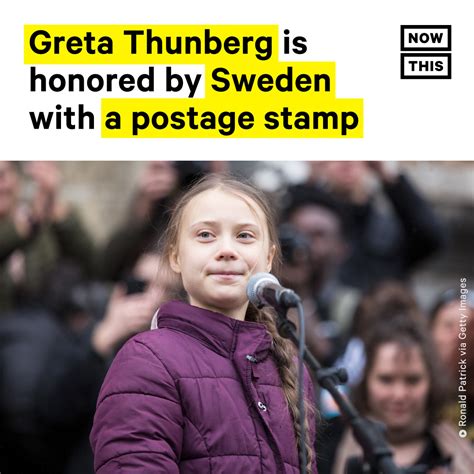 Greta Thunberg, the 18-year-old environmental activist, will be honored by her native Sweden ...