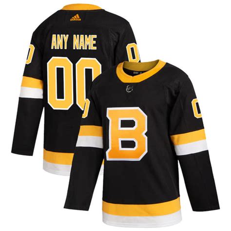 Customized Boston Bruins adidas Black Alternate - Authentic Team Jerse – LOGOSPORTS