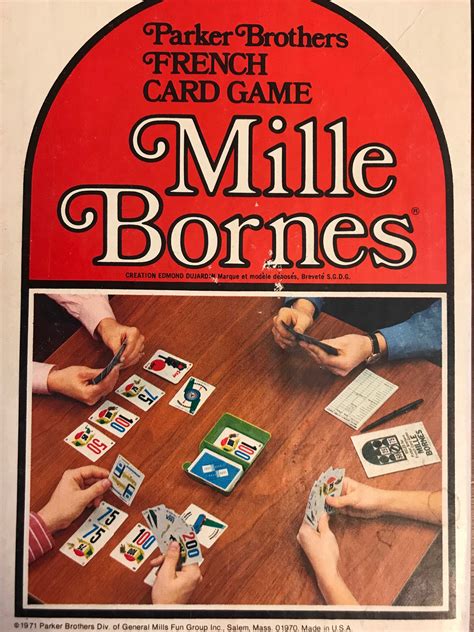 Vintage Mille Bornes Game, French Card game, Racing Game, 1960s Game ...