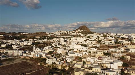 Triovasalos Aerial View in Milos, Cyclades Island in the Aegean Sea ...