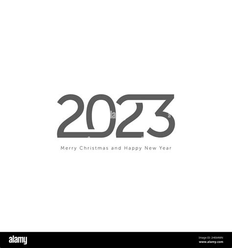 logo 2023 bonne année isolée sur fond blanc Image Vectorielle Stock - Alamy