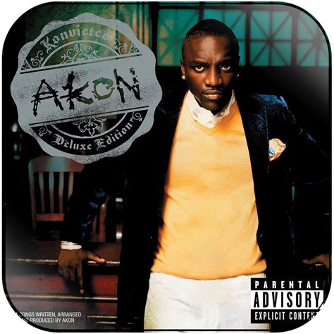 Akon Konvicted Advance Album Cover Sticker Album Cover Sticker