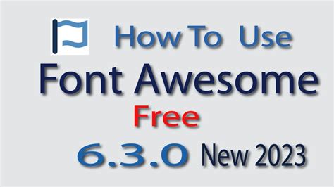 How to Use Font Awesome 6.3.0 in 2023 | font awesome Icons | font awesome cdn | - YouTube