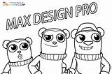 Max Design Pro Coloring Pages  Free Printables sketch template