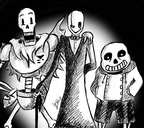 Papyrus, Gaster, Sans - Undertale by IDray on DeviantArt