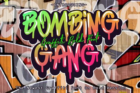 BOMBING GANG GRAFFITI BOLD FONT (177321) | Other | Font Bundles