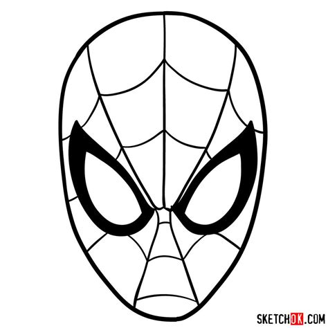 26 best ideas for coloring | Spiderman Mask Coloring Page