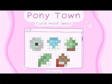 5 Cutie mark ideas! | Pony Town - YouTube