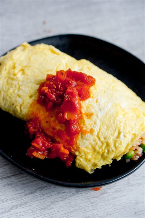 Omurice with Pasta Sauce - Mochi Mommy