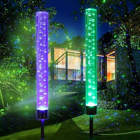 Garden Bubble Lights Outdoor Solar Acrylic Bubble Lights Waterproof ...