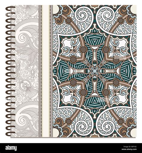 design of spiral ornamental notebook cover Stock Photo - Alamy