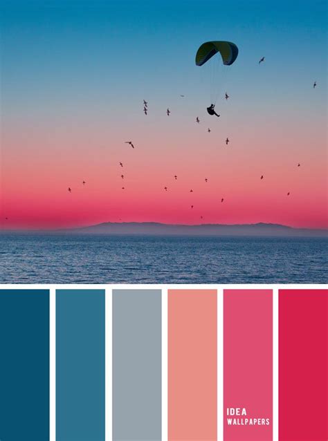 pink and blue sky inspired color palette , color inspiraiton, color ...