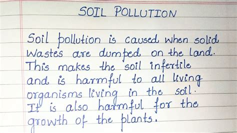 Soil Pollution Essay – Telegraph