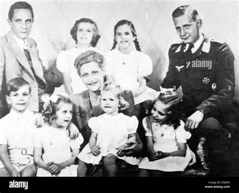 Empire-Minister Dr. Josef Goebbels with his Family, 1942 Stock Photo - Alamy