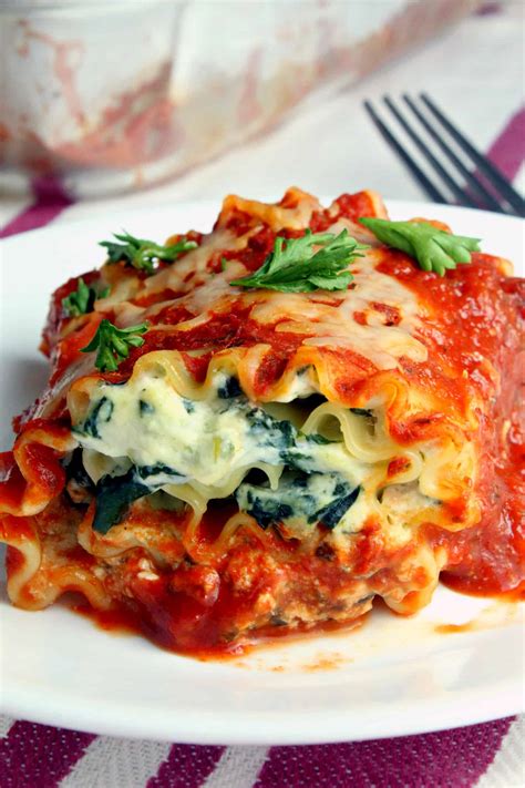 Mini Lasagna Rolls Recipe - Spinach Lasagna Roll-ups