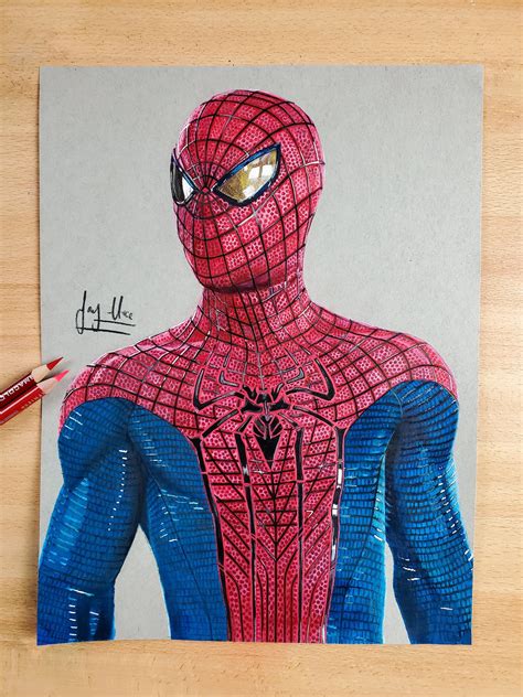 Spider-Man: Miles Morales Classic Suit Color Pencil Drawing ...