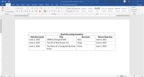 How to create a table in MS Word - OfficeBeginner