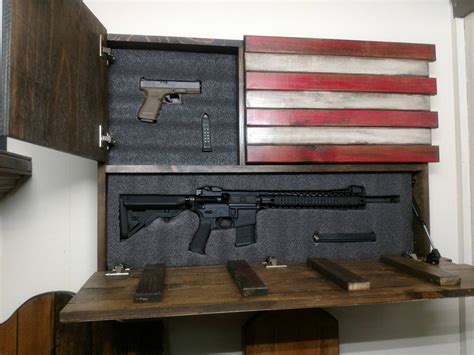 Hidden Gun Storage. Large American Flag. - Etsy