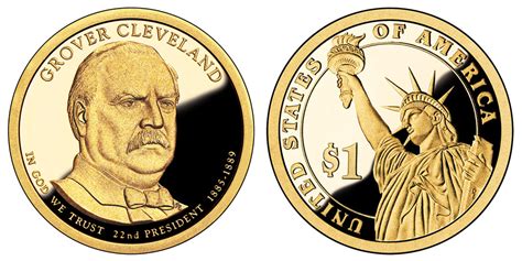 2012 S Presidential Dollars Grover Cleveland Golden Dollar: Value and Prices