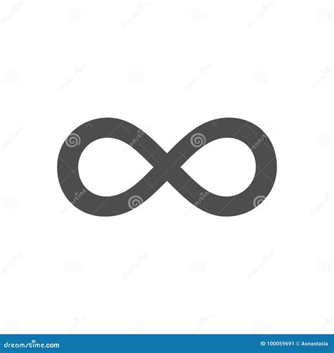 Infinity Symbol Loop. Figure 8 Icon, Eternity Logo Sign in Original Design, Forever Eternity ...