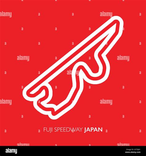 Fuji speedway circuit, Japan. Motorsport race track vector map Stock ...