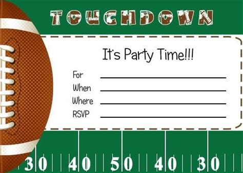 Free Printable Boys Sports Birthday Invitations