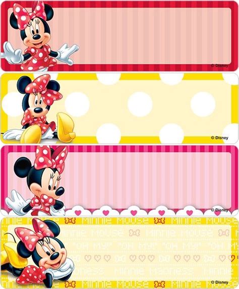 Minnie Mouse Address Labels | Achtergrond iphone, Feestjes, Disney