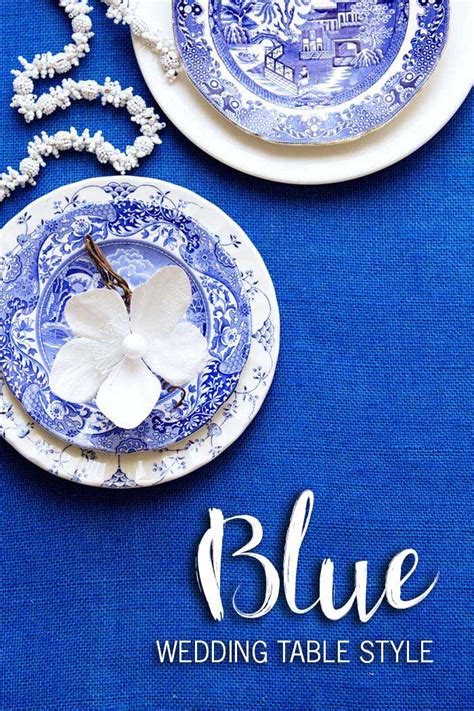 How To Style Bright With Cobalt Blue At Your Wedding