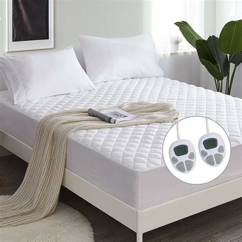 Costway Heated Electric Mattress Pad King Size w/Dual Controller Auto Shut Off | Walmart Canada