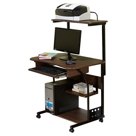 Mobile Computer Tower with Shelf, Multiple Finishes - Walmart.com - Walmart.com