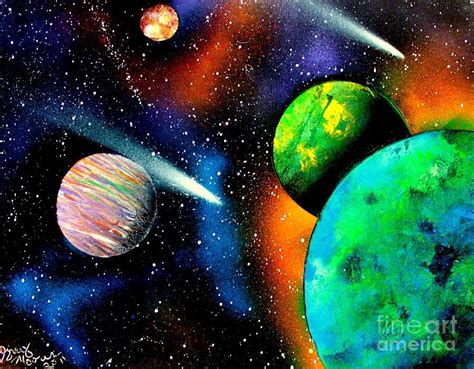 Planets in Space Lesson Watercolor Painting Techniques, Watercolor ...