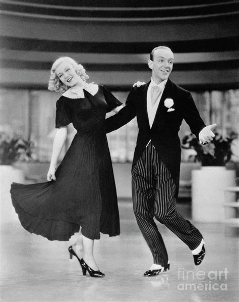 Ginger Rogers And Fred Astaire Dancing #1 by Bettmann