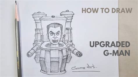 Skibidi Toilet How to draw 😱😱 Upgraded G-man 🚽🚽 Toilet - YouTube