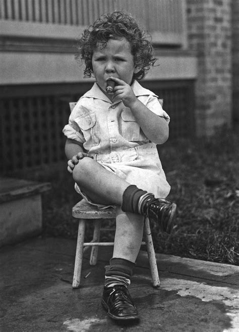 When kids were allowed a nice cigar on their front porch ...