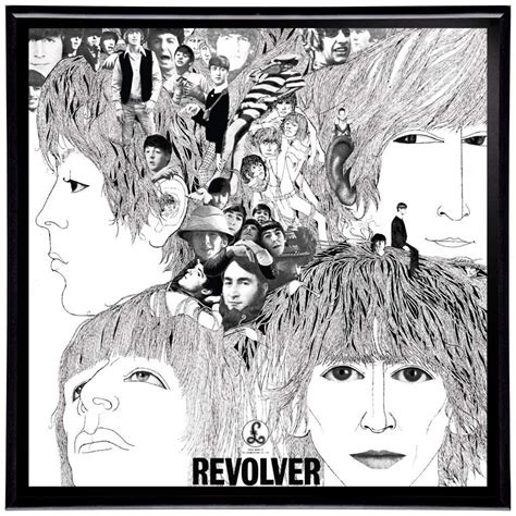 The Beatles Revolver Framed 12" LP Album Cover Artwork includes Vinyl Record Sgt: Amazon.co.uk ...