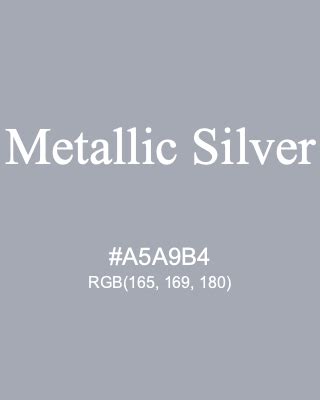 Metallic Silver Color Code