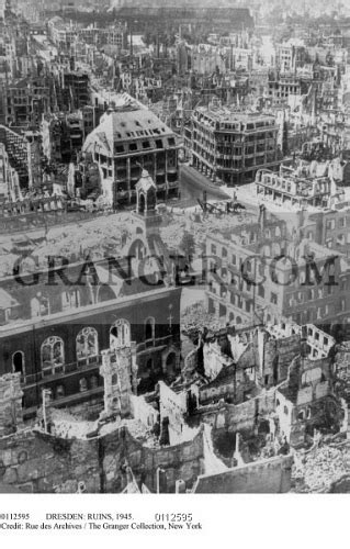 Image of DRESDEN: RUINS, 1945. - View Of The Ruins In The Commercial ...