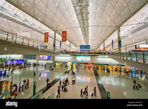 Departures Hall Hong Kong International Airport HKG Stock Photo - Alamy