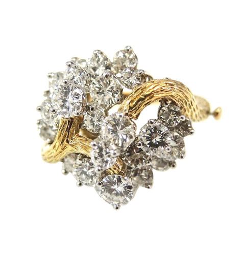 Vintage Diamond Cluster Ring