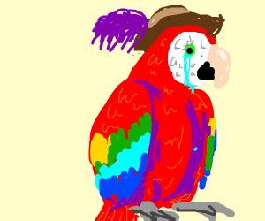 Crying Parrot - Drawception