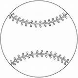 Dibujo De Pelota Béisbol Para Colorear  Dibujos sketch template